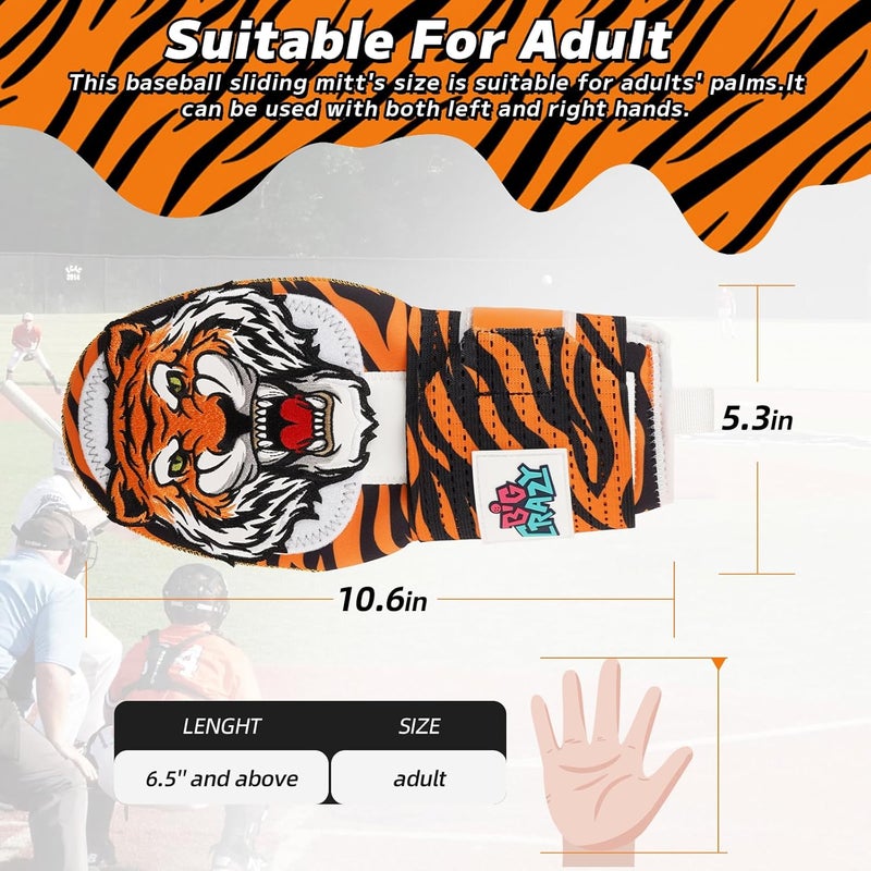 Big Crazy Sliding Mitt, Baseball Sliding Mitt for Youth Kid and Adult, Hand Protection for Left & Right Hands, Flexible Breathable Durable Sliding Mitts, Drippy Drip Accessory - Image 4